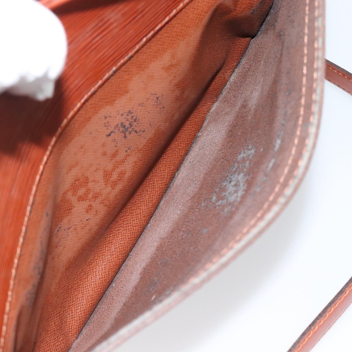 LOUIS VUITTON Epi Jeune FilleMM Shoulder Bag Brown M52153 LV Auth 184798