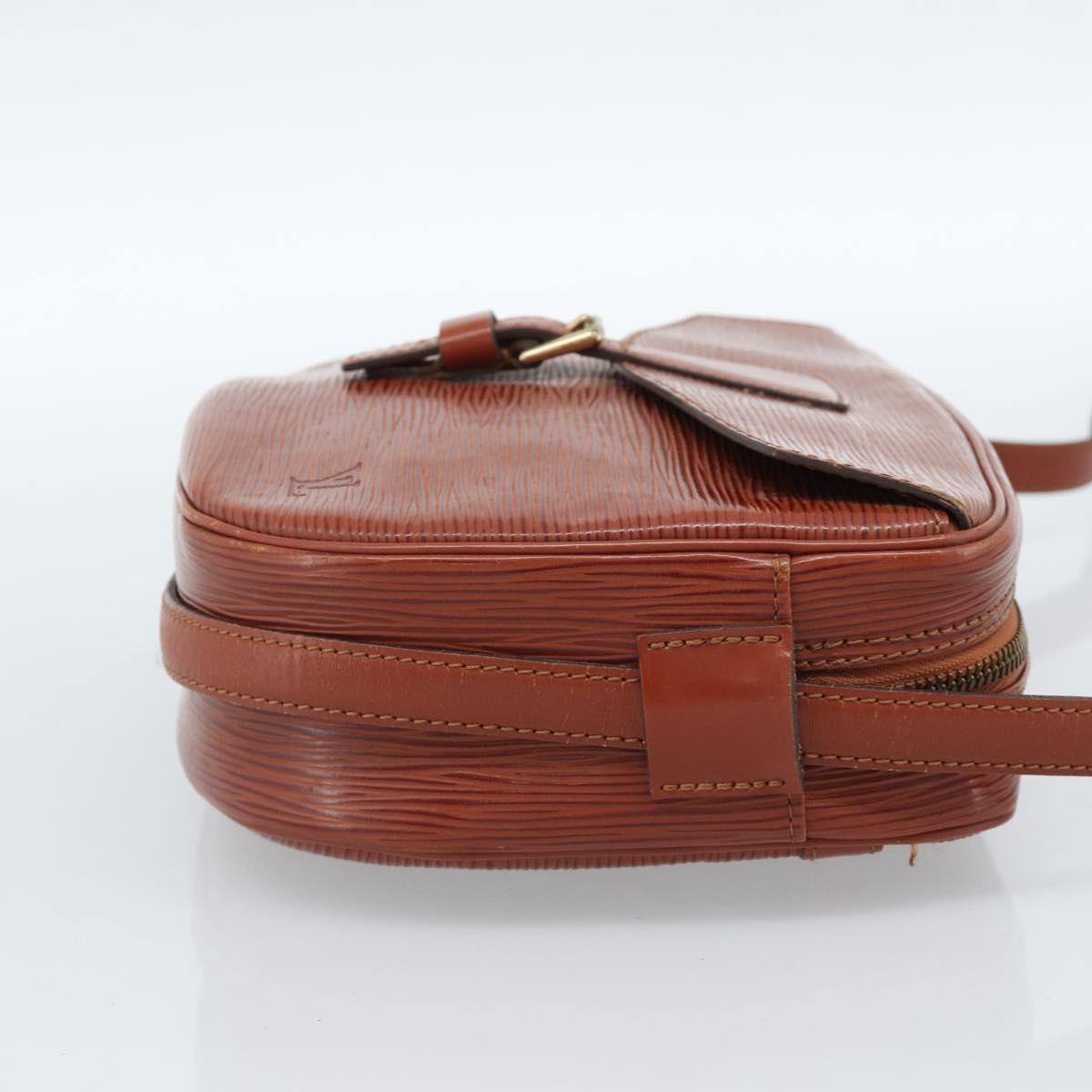 LOUIS VUITTON Epi Jeune FilleMM Shoulder Bag Brown M52153 LV Auth 184798