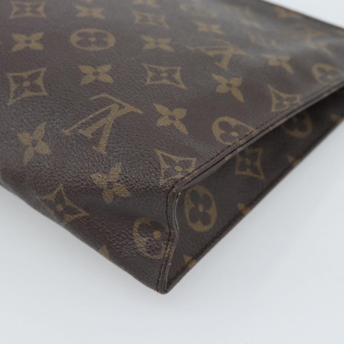 LOUIS VUITTON Monogram Poche Toilette 26 Pouch M47542 LV Auth 184802