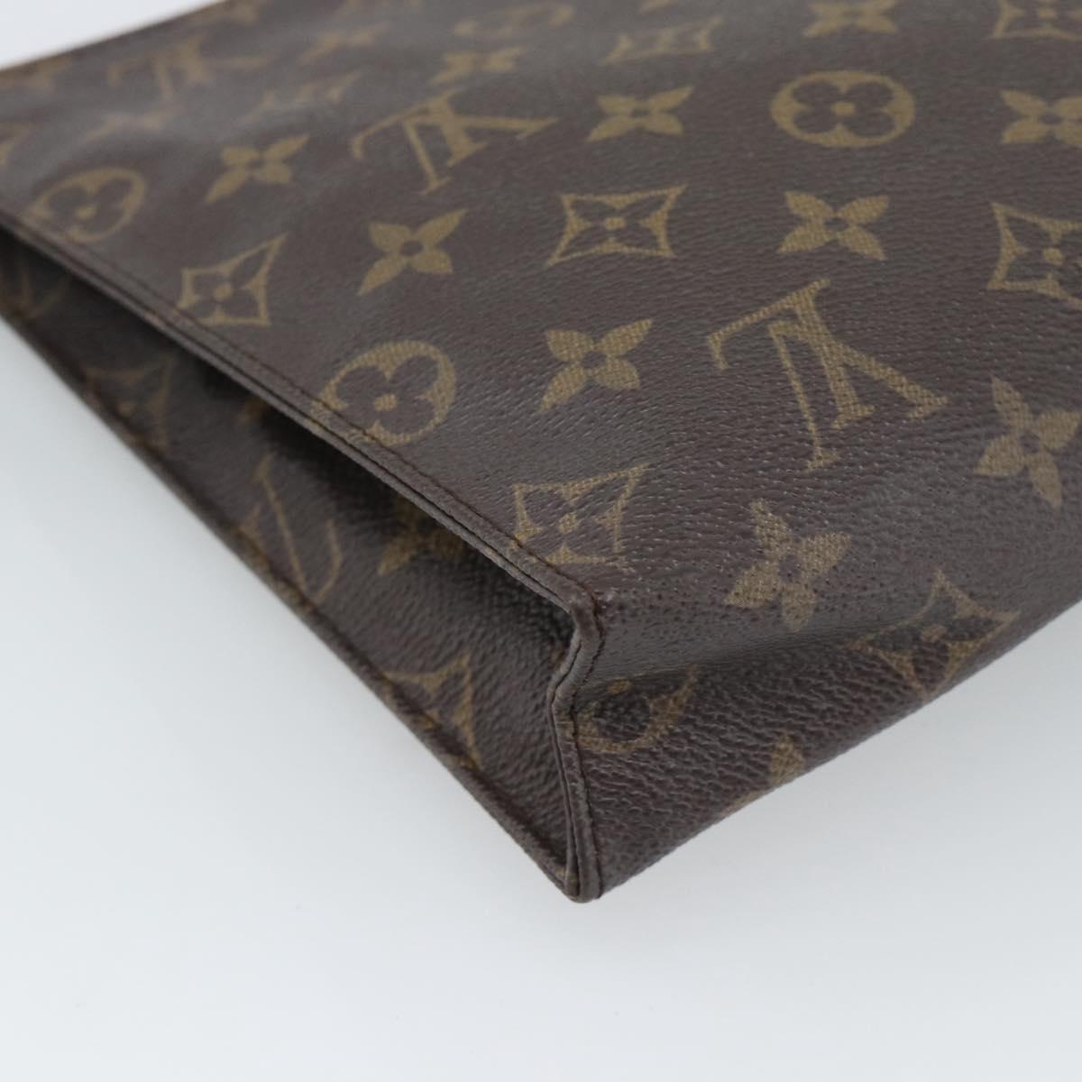 LOUIS VUITTON Monogram Poche Toilette 26 Pouch M47542 LV Auth 184802