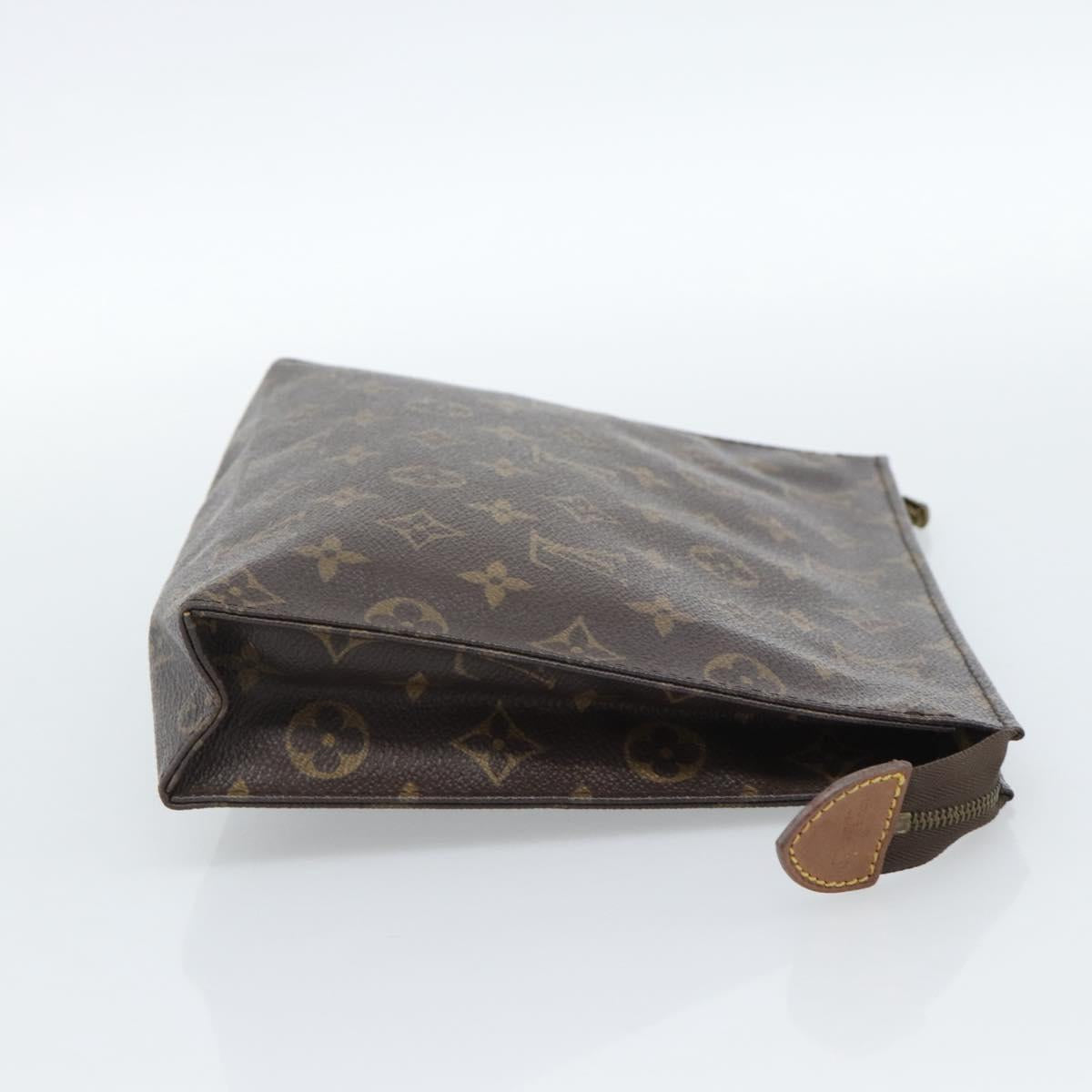 LOUIS VUITTON Monogram Poche Toilette 26 Pouch M47542 LV Auth 184802