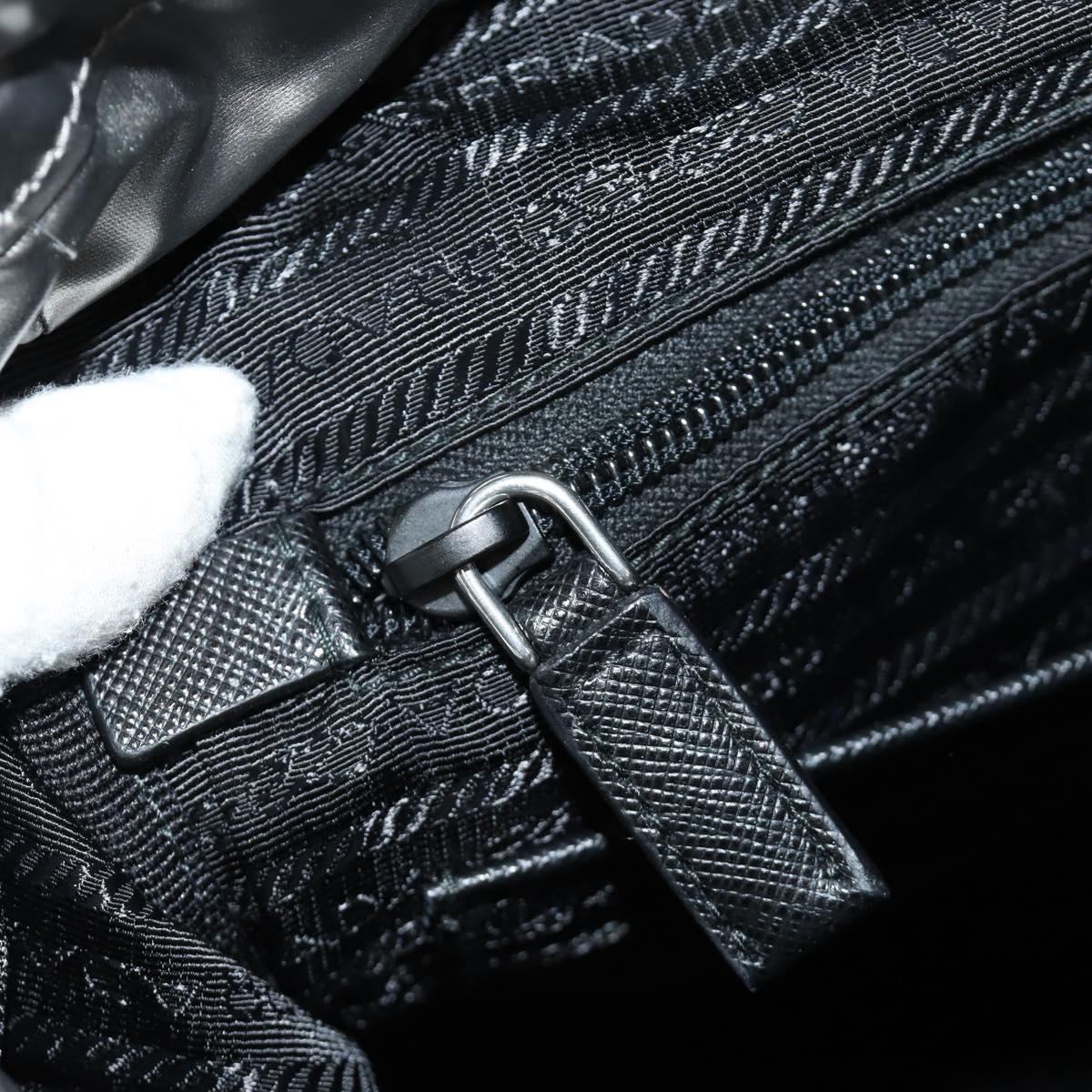 PRADA Backpack PVC Canvas Silver Auth 184815M