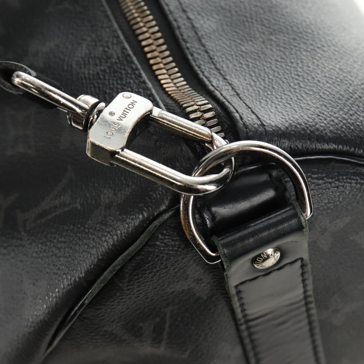 LOUIS VUITTON Monogram Eclipse Keepall Bandouliere 45 Bag M40569 LV Auth 184824A
