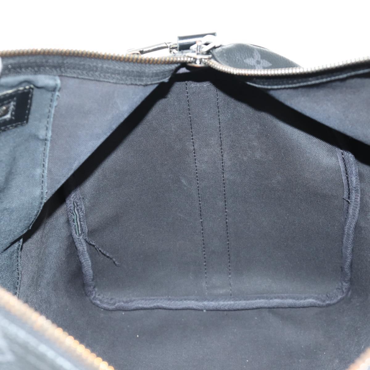LOUIS VUITTON Monogram Eclipse Keepall Bandouliere 45 Bag M40569 LV Auth 184824A