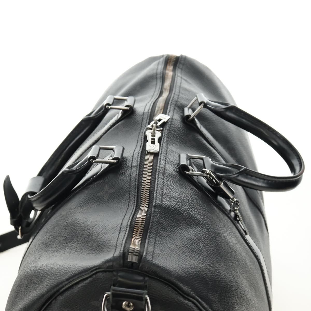 LOUIS VUITTON Monogram Eclipse Keepall Bandouliere 45 Bag M40569 LV Auth 184824A