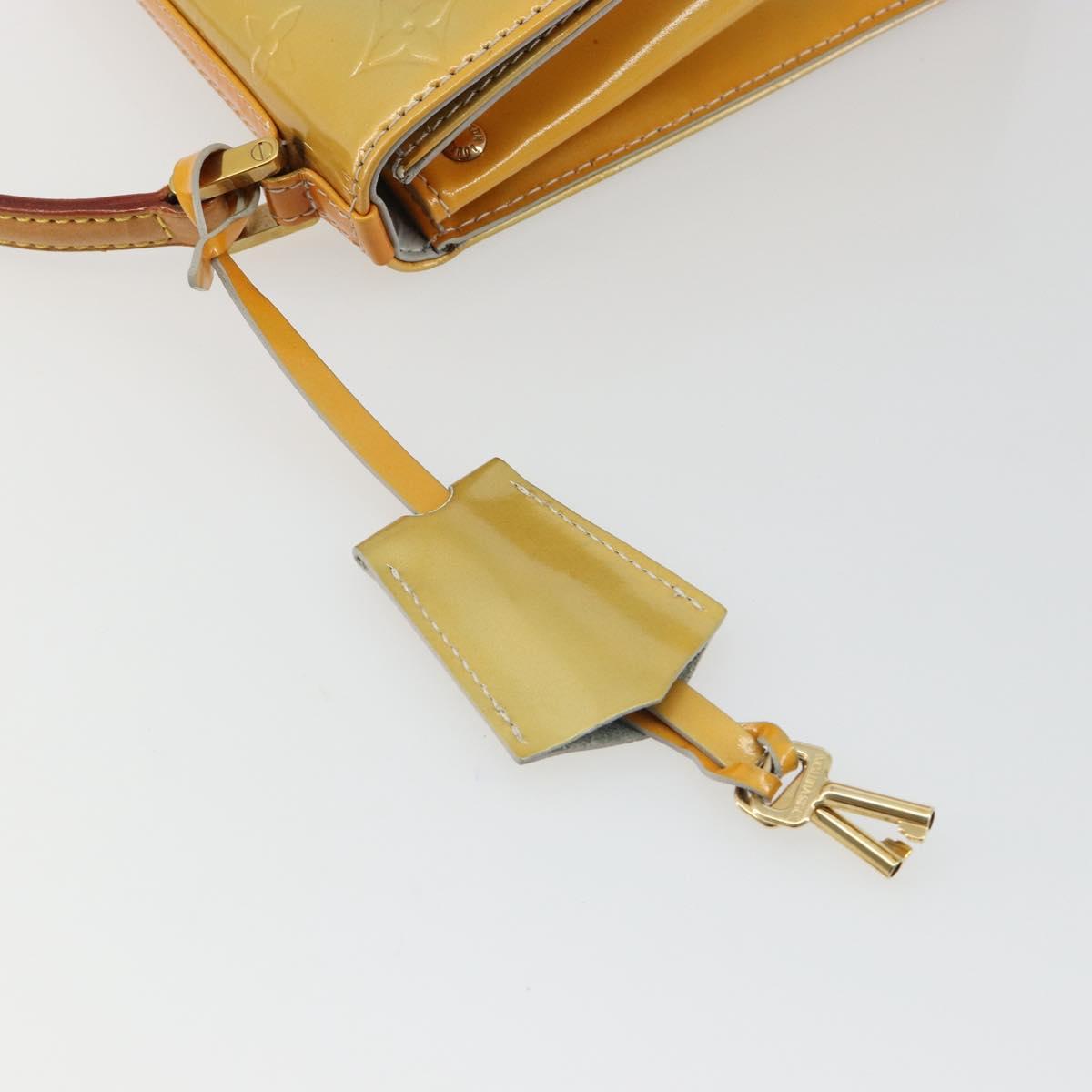 LOUIS VUITTON Monogram Vernis Spring street Hand Bag Gris M91029 LV Auth 184834