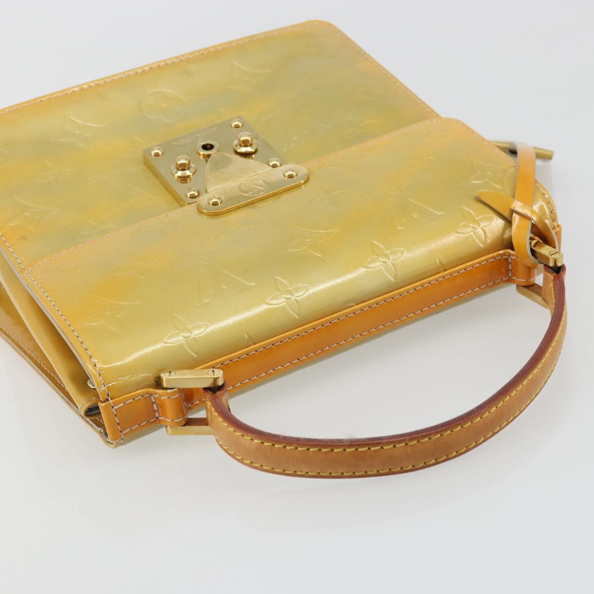 LOUIS VUITTON Monogram Vernis Spring street Hand Bag Gris M91029 LV Auth 184834