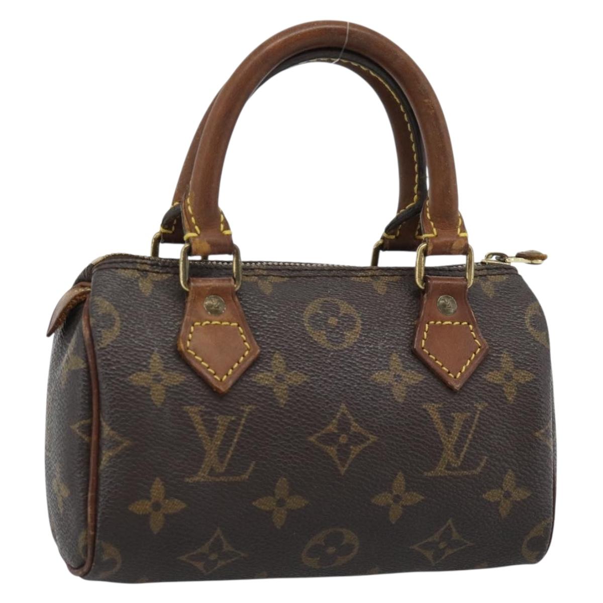 LOUIS VUITTON Monogram Mini Speedy Hand Bag M41534 LV Auth 184836