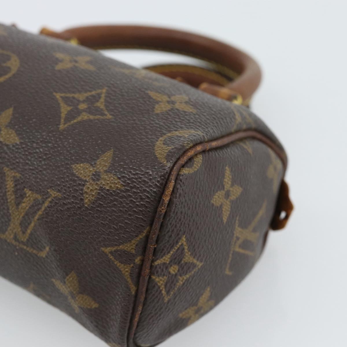 LOUIS VUITTON Monogram Mini Speedy Hand Bag M41534 LV Auth 184836