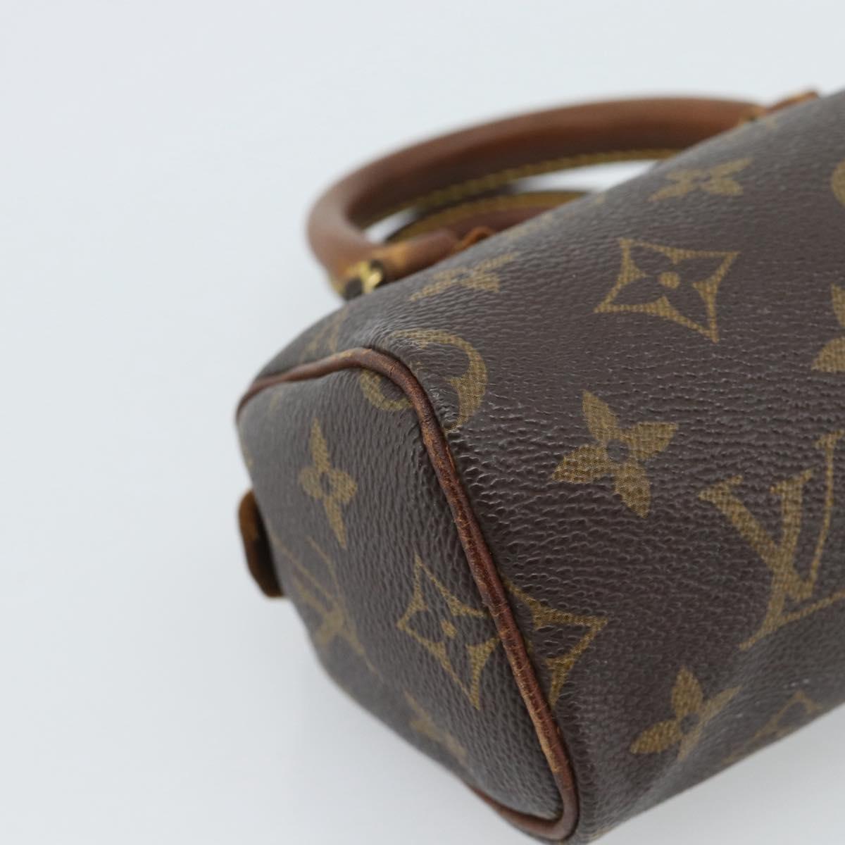 LOUIS VUITTON Monogram Mini Speedy Hand Bag M41534 LV Auth 184836