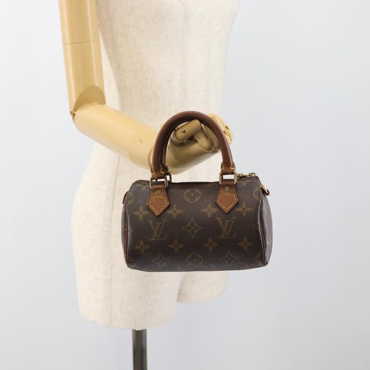 LOUIS VUITTON Monogram Mini Speedy Hand Bag M41534 LV Auth 184836