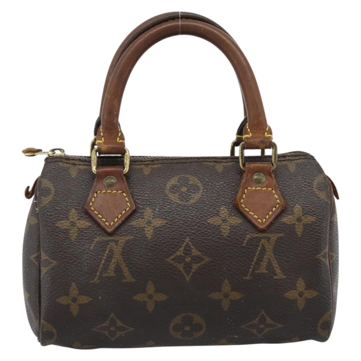 LOUIS VUITTON Monogram Mini Speedy Hand Bag M41534 LV Auth 184836