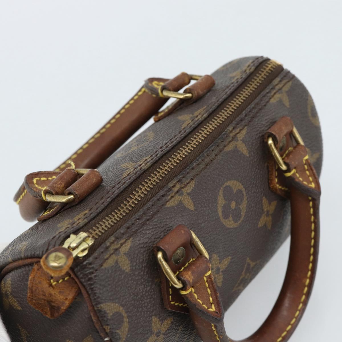 LOUIS VUITTON Monogram Mini Speedy Hand Bag M41534 LV Auth 184836