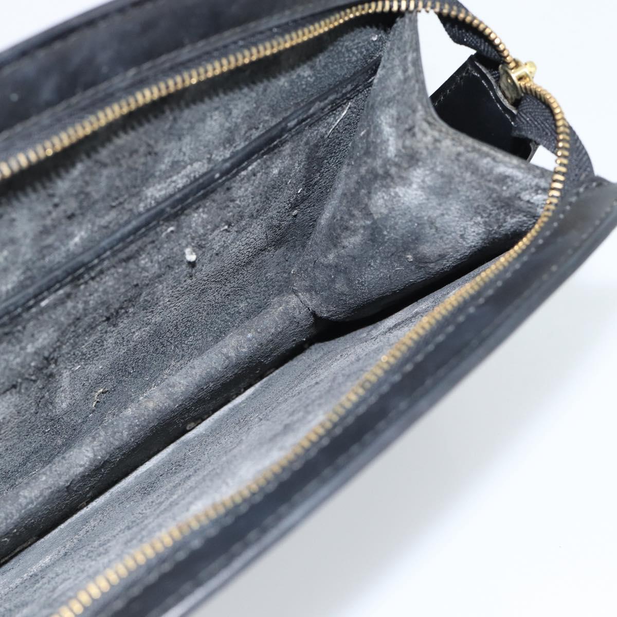 LOUIS VUITTON Epi Trousse Crete Pouch Black M48402 LV Auth 184840
