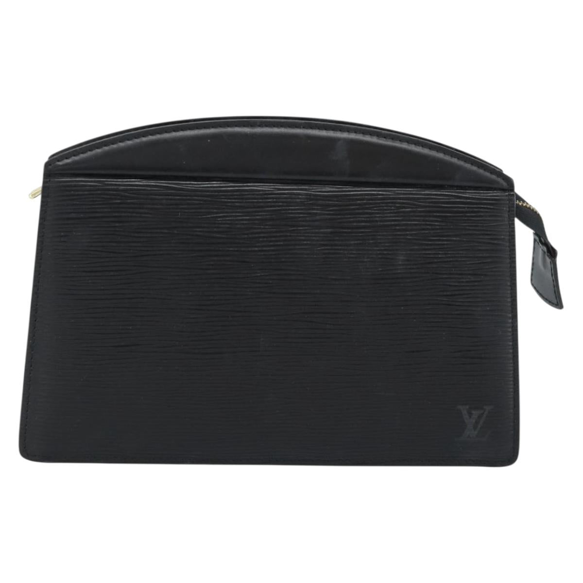 LOUIS VUITTON Epi Trousse Crete Pouch Black M48402 LV Auth 184840