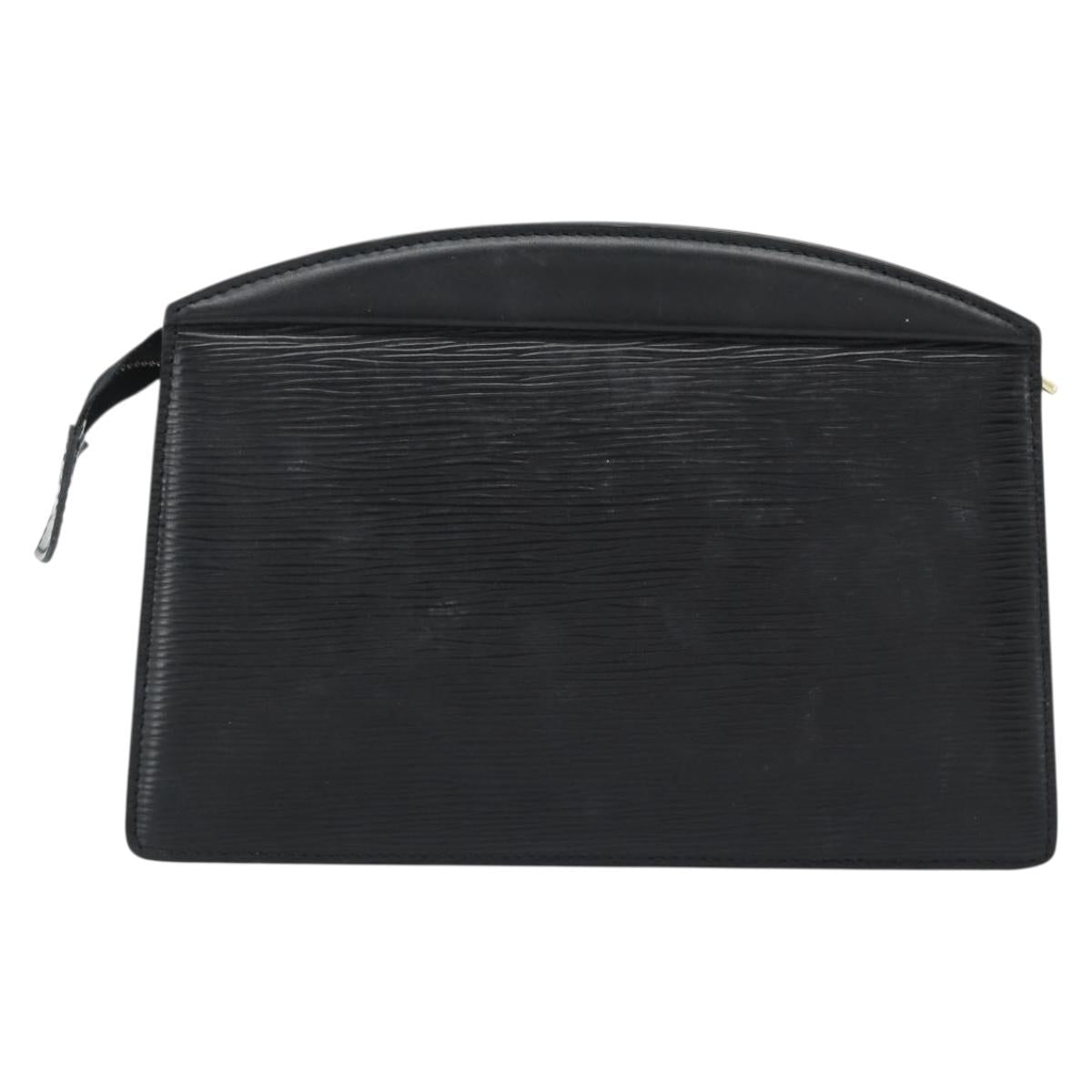 LOUIS VUITTON Epi Trousse Crete Pouch Black M48402 LV Auth 184840