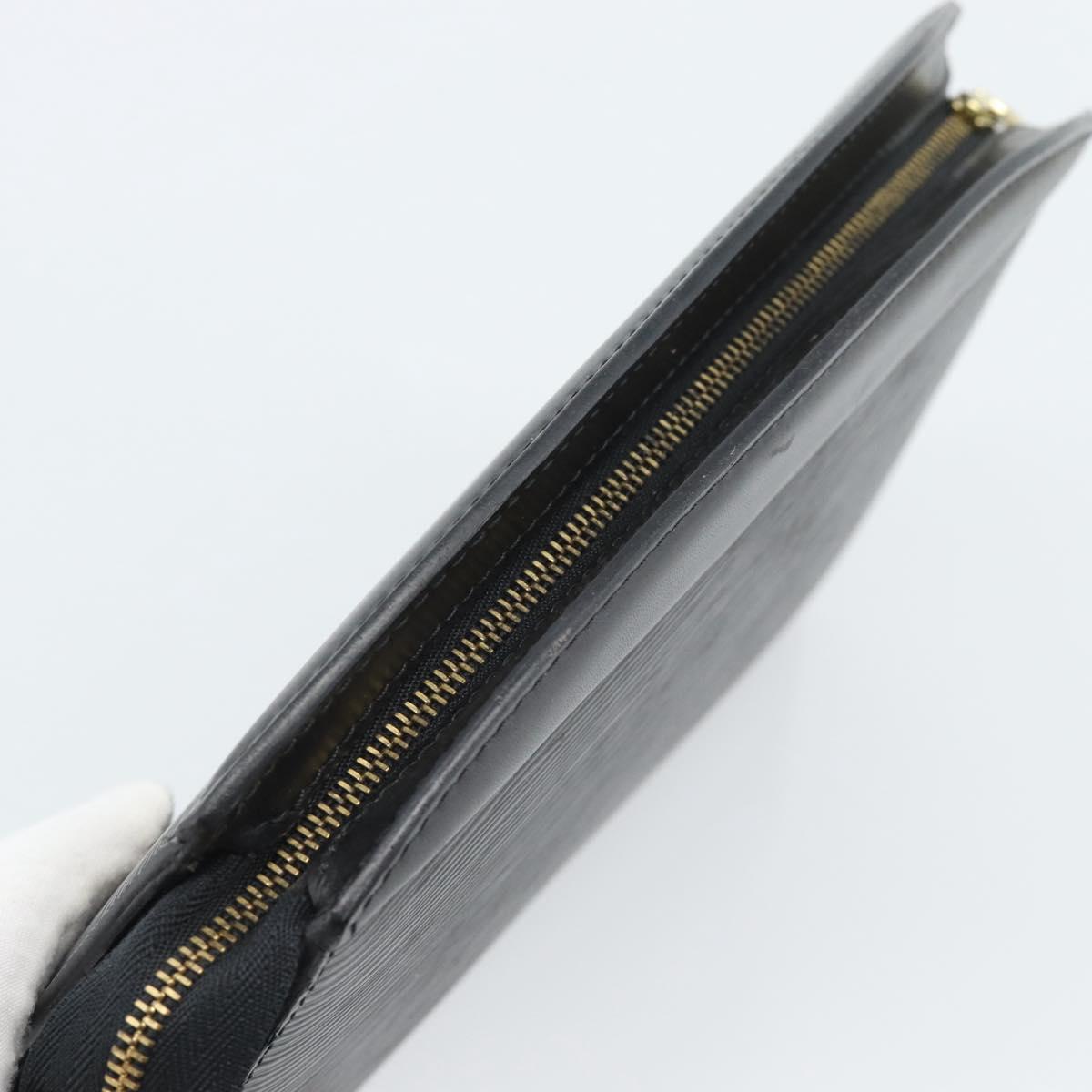 LOUIS VUITTON Epi Trousse Crete Pouch Black M48402 LV Auth 184840