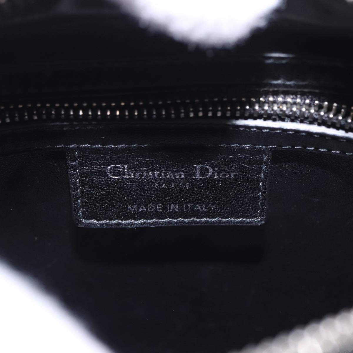 Christian Dior Canage Lady Dior Tote Bag Sequin 2way Pink Silver Auth 184845SM