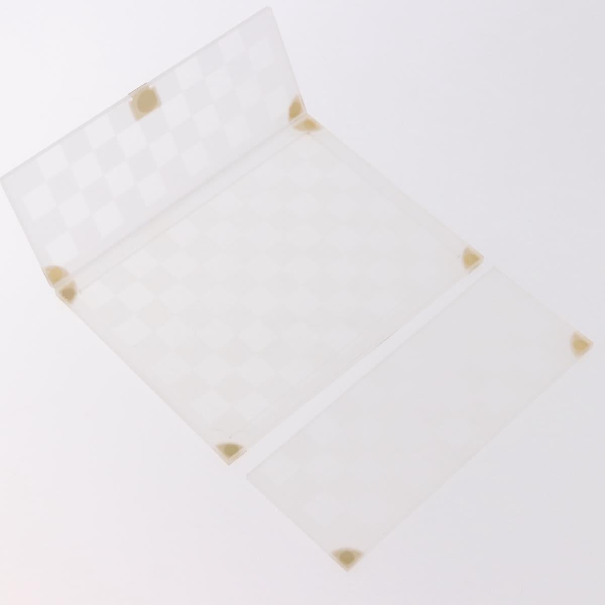 LOUIS VUITTON Damier Invitation case Photo Frame Clear LV Auth 184846