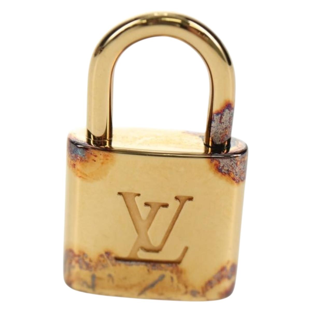 LOUIS VUITTON Damier Ebene Buton de Manchette Cuffs Gold Tone LV Auth 184847V