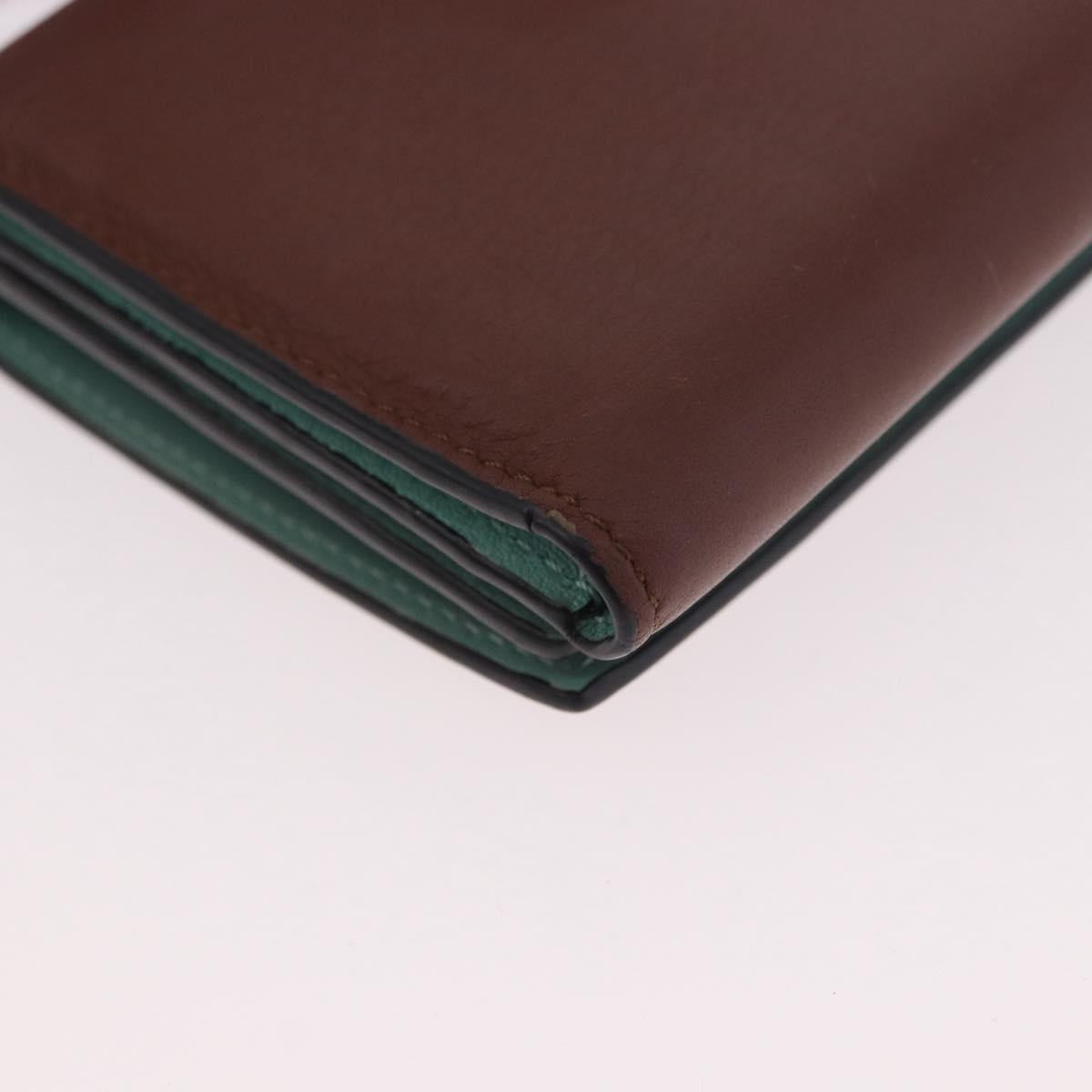 LOEWE Studio Ghibli Collaboration Compact Wallet Leather Brown Auth 184848SM