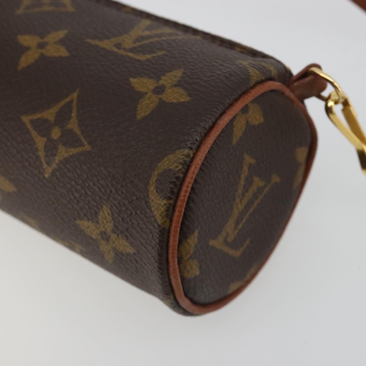 LOUIS VUITTON Monogram Papillon Pouch LV Auth 184850