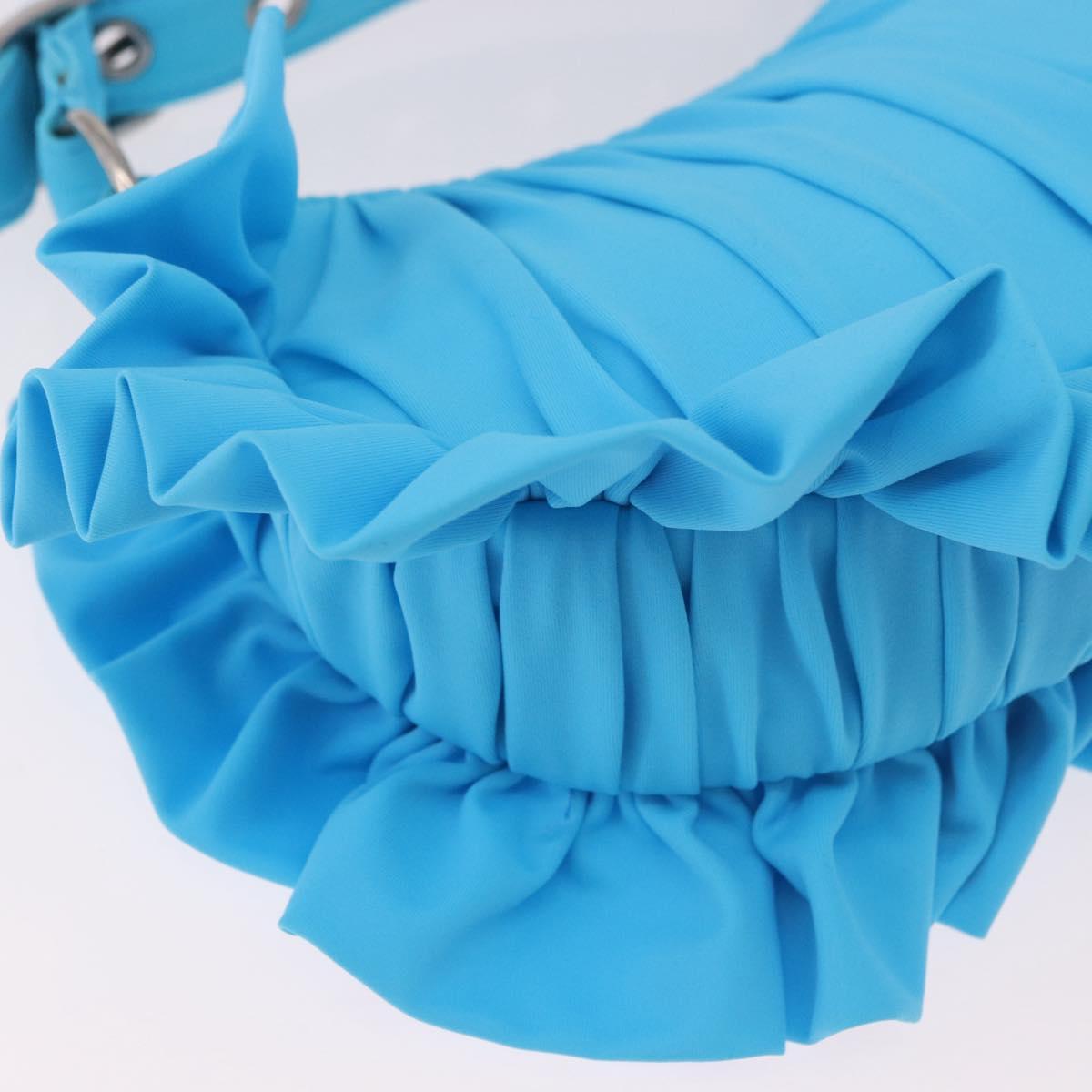 BALENCIAGA Le Cagolel Mini Hand Bag Leather Blue 671309 Auth 184859M
