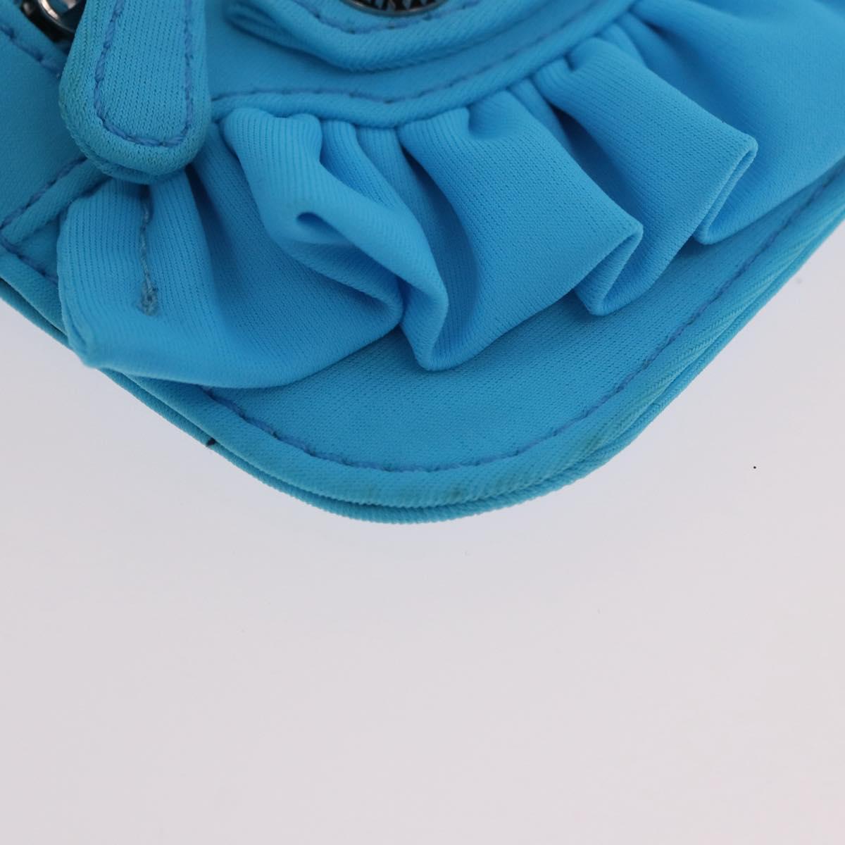 BALENCIAGA Le Cagolel Mini Hand Bag Leather Blue 671309 Auth 184859M