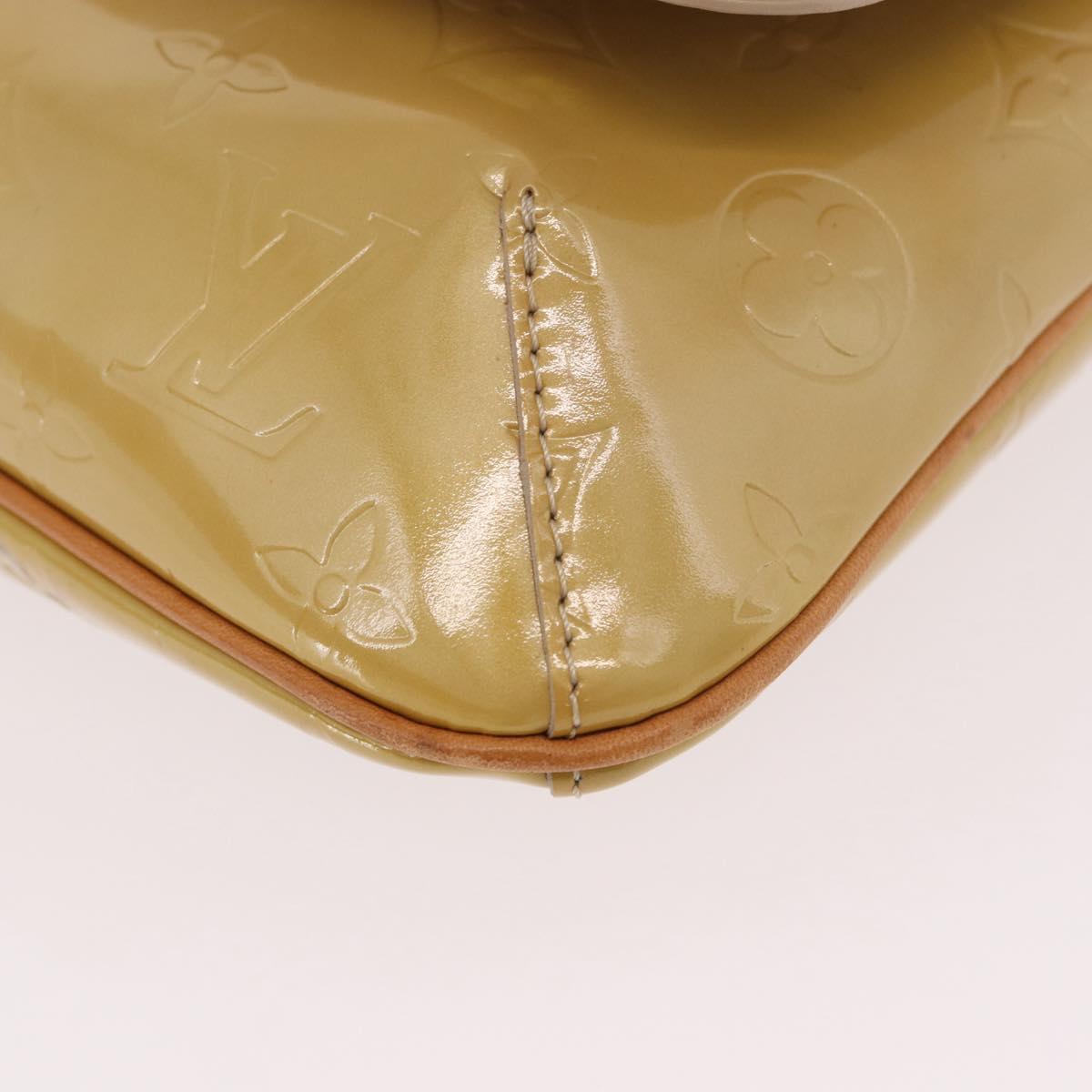 LOUIS VUITTON Monogram Vernis Thompson Street Bag Beige M91301 LV Auth 184873A