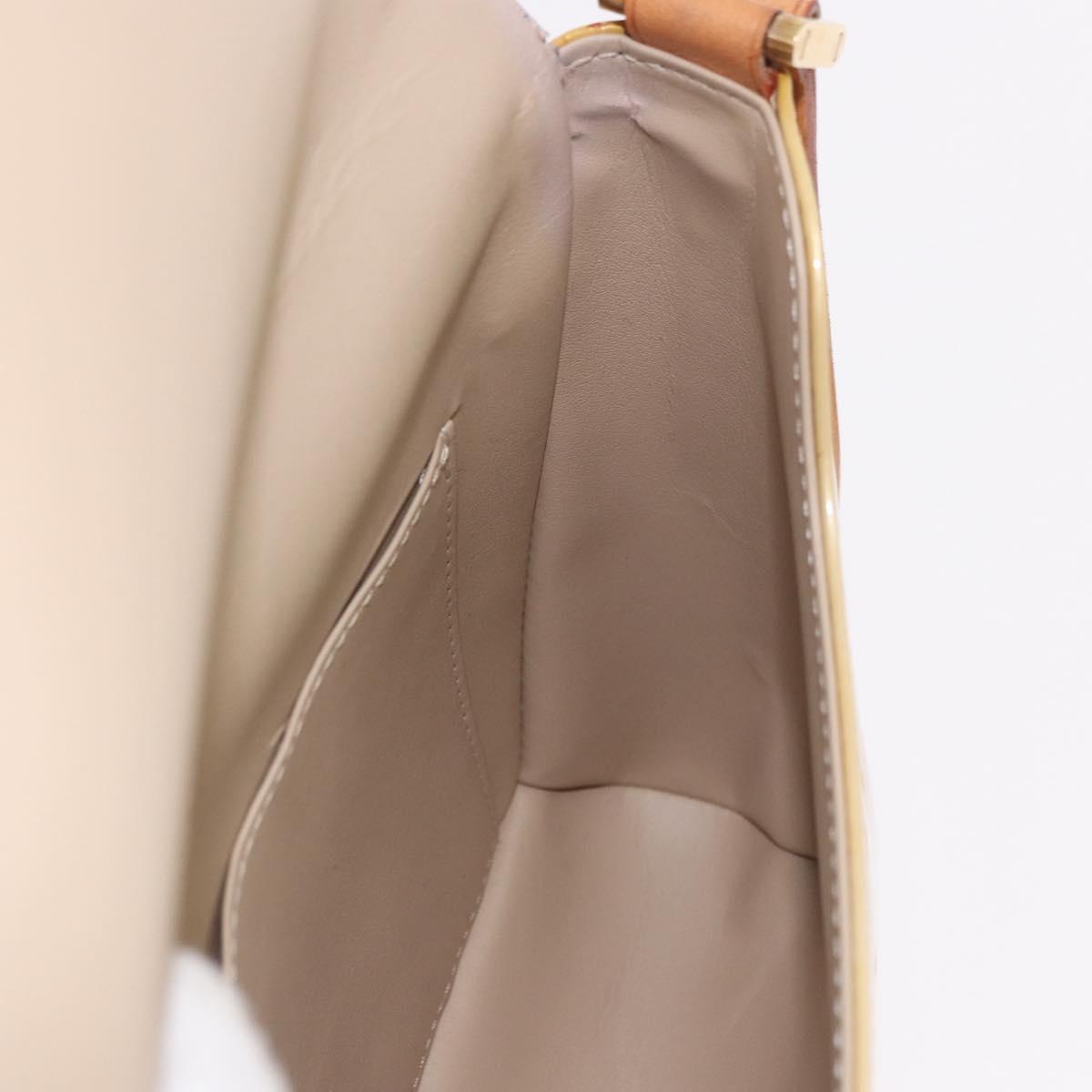 LOUIS VUITTON Monogram Vernis Thompson Street Bag Beige M91301 LV Auth 184873A