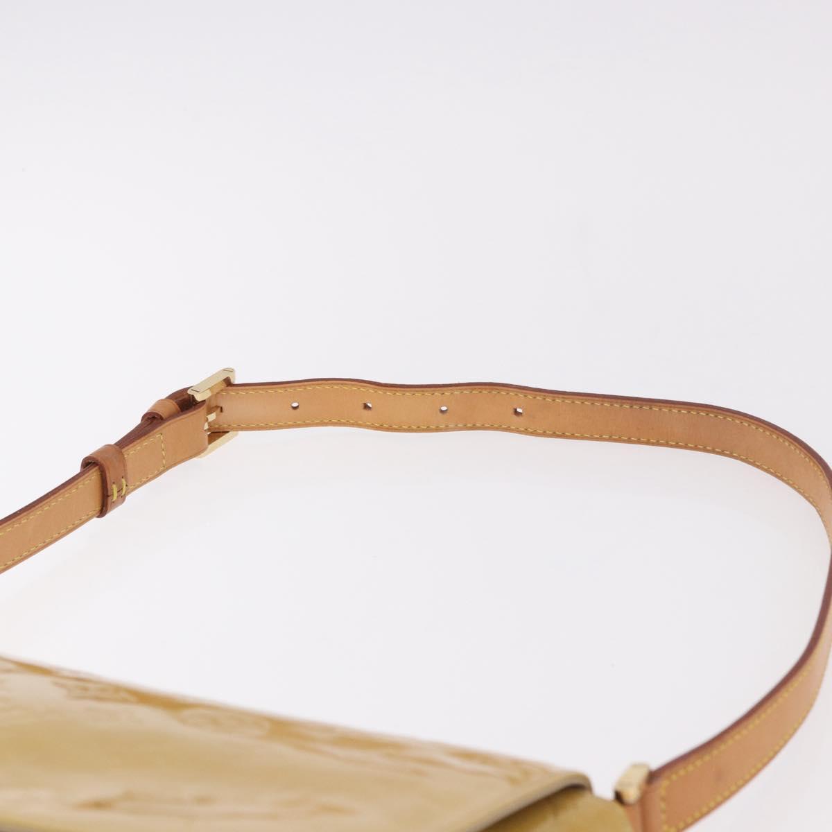 LOUIS VUITTON Monogram Vernis Thompson Street Bag Beige M91301 LV Auth 184873A