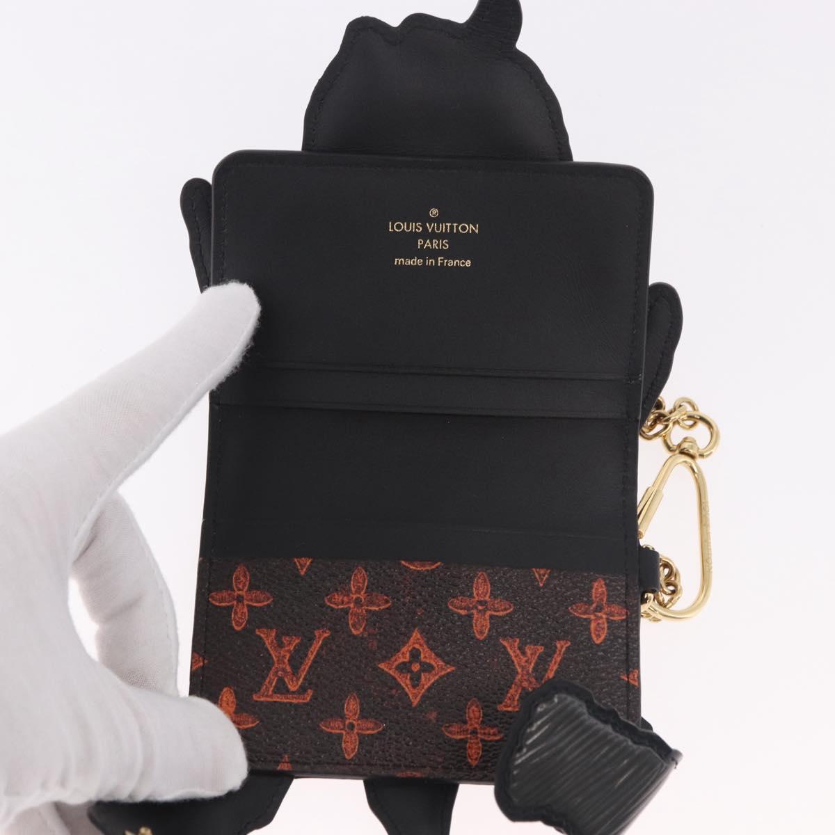 LOUIS VUITTON Catgram Dog Card Holder Card Case Gray M63897 LV Auth 184876SAM