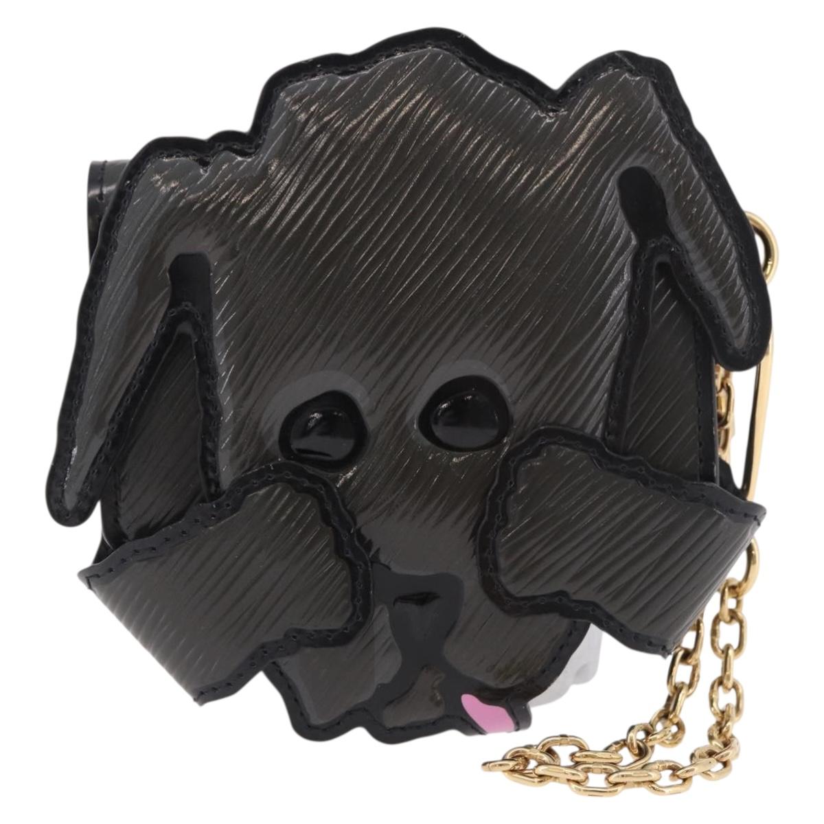 LOUIS VUITTON Catgram Dog Card Holder Card Case Gray M63897 LV Auth 184876SAM