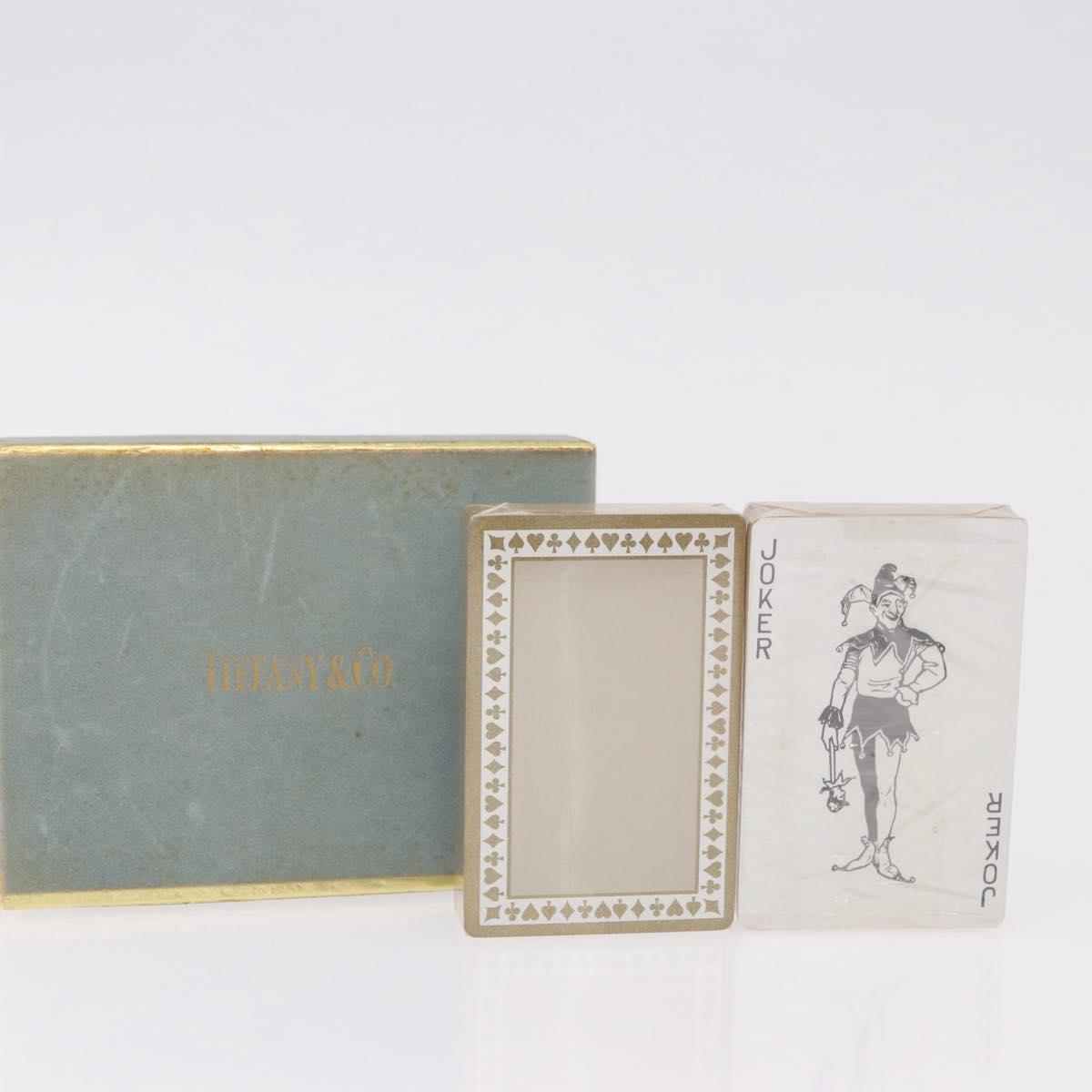 TIFFANY&Co. Playing Cards 2 Set Light Blue Auth 184877A