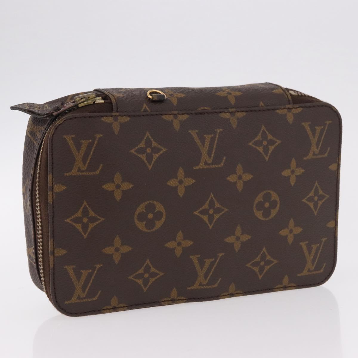 LOUIS VUITTON Monogram Posh Monte Carlo Jewelry Box M47350 LV Auth 184878