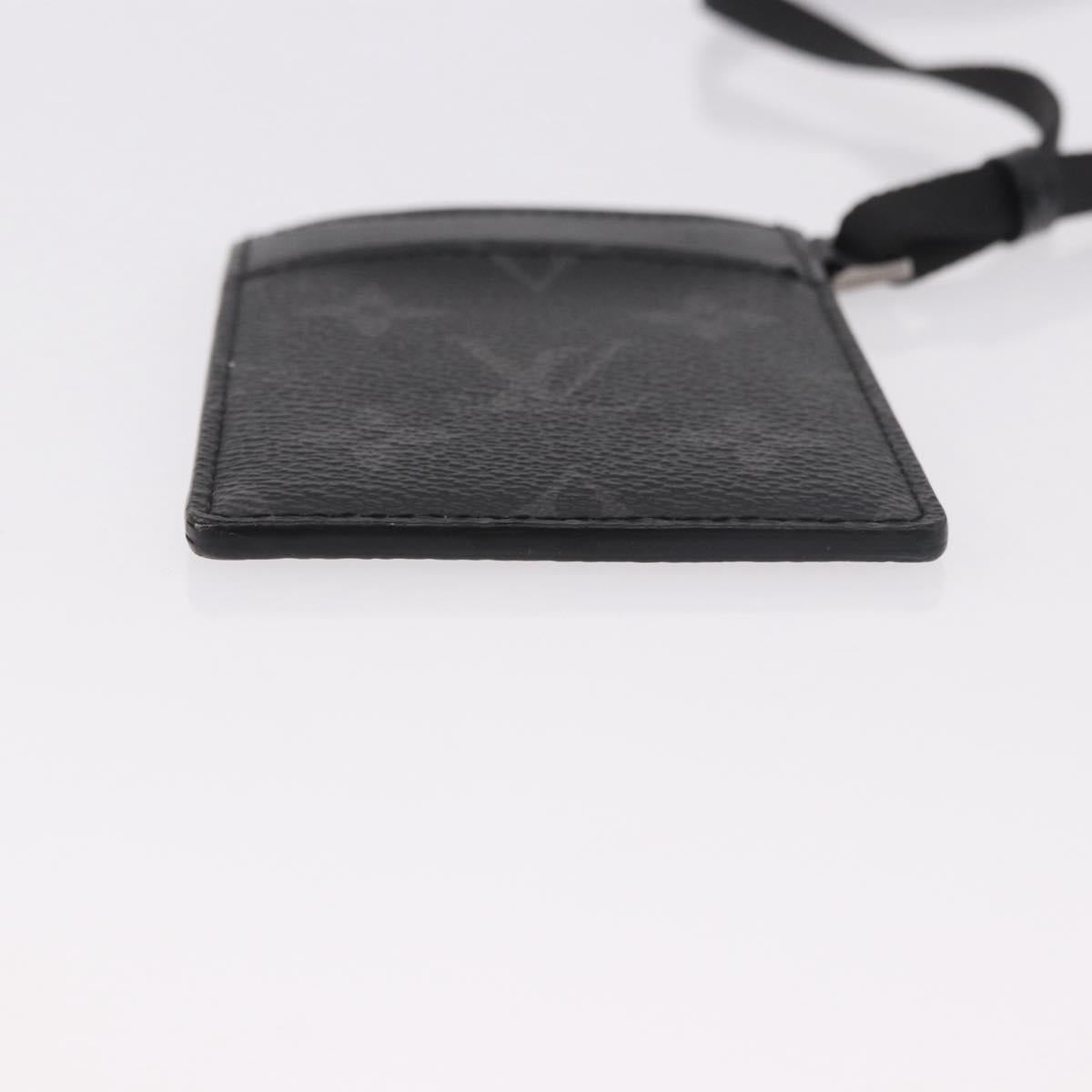 LOUIS VUITTON Monogram Eclipse Card Case M61690 LV Auth 184880A