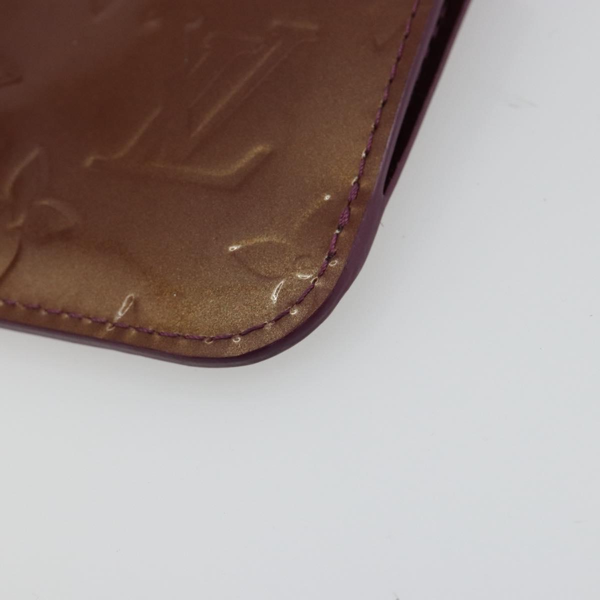 LOUIS VUITTON Monogram Vernis Pochette Cles NM Purse Violet M93560 Auth 184881A