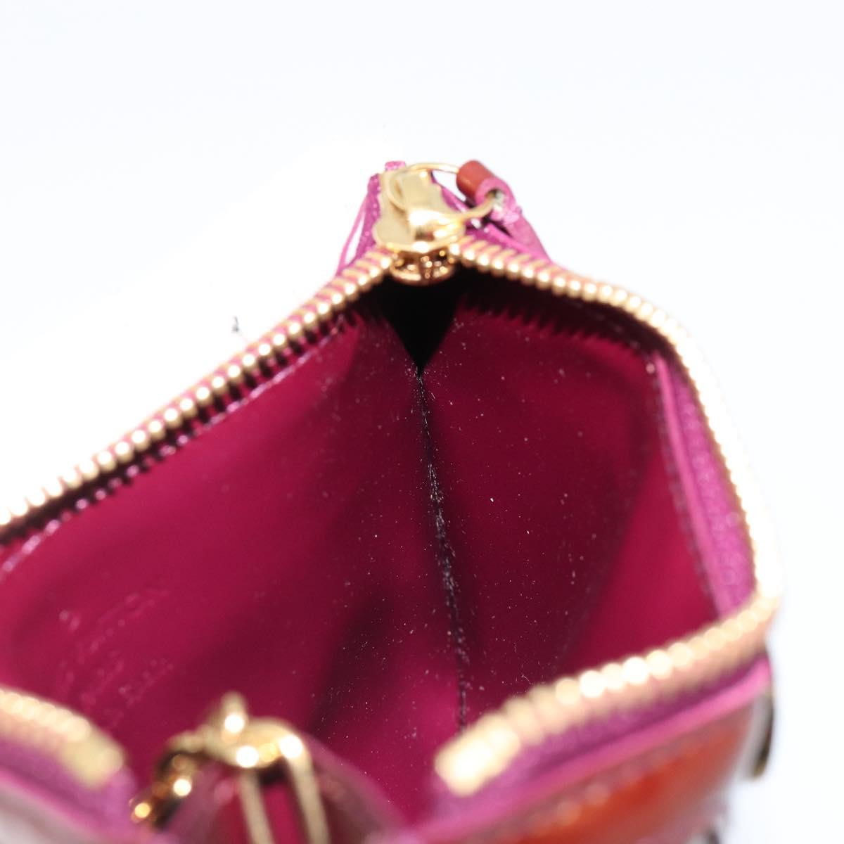 LOUIS VUITTON Monogram Vernis Pochette Cles NM Purse Violet M93560 Auth 184881A
