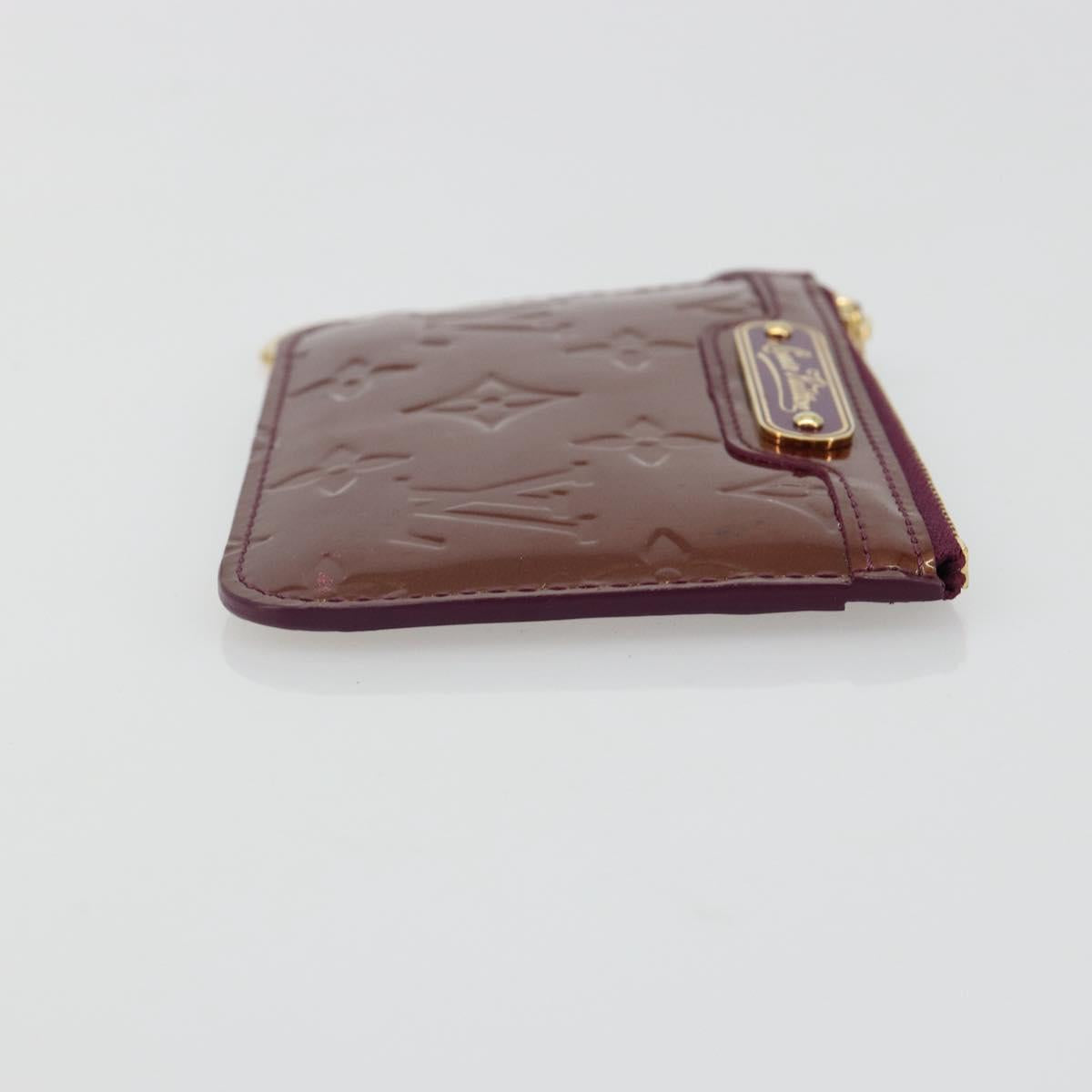 LOUIS VUITTON Monogram Vernis Pochette Cles NM Purse Violet M93560 Auth 184881A