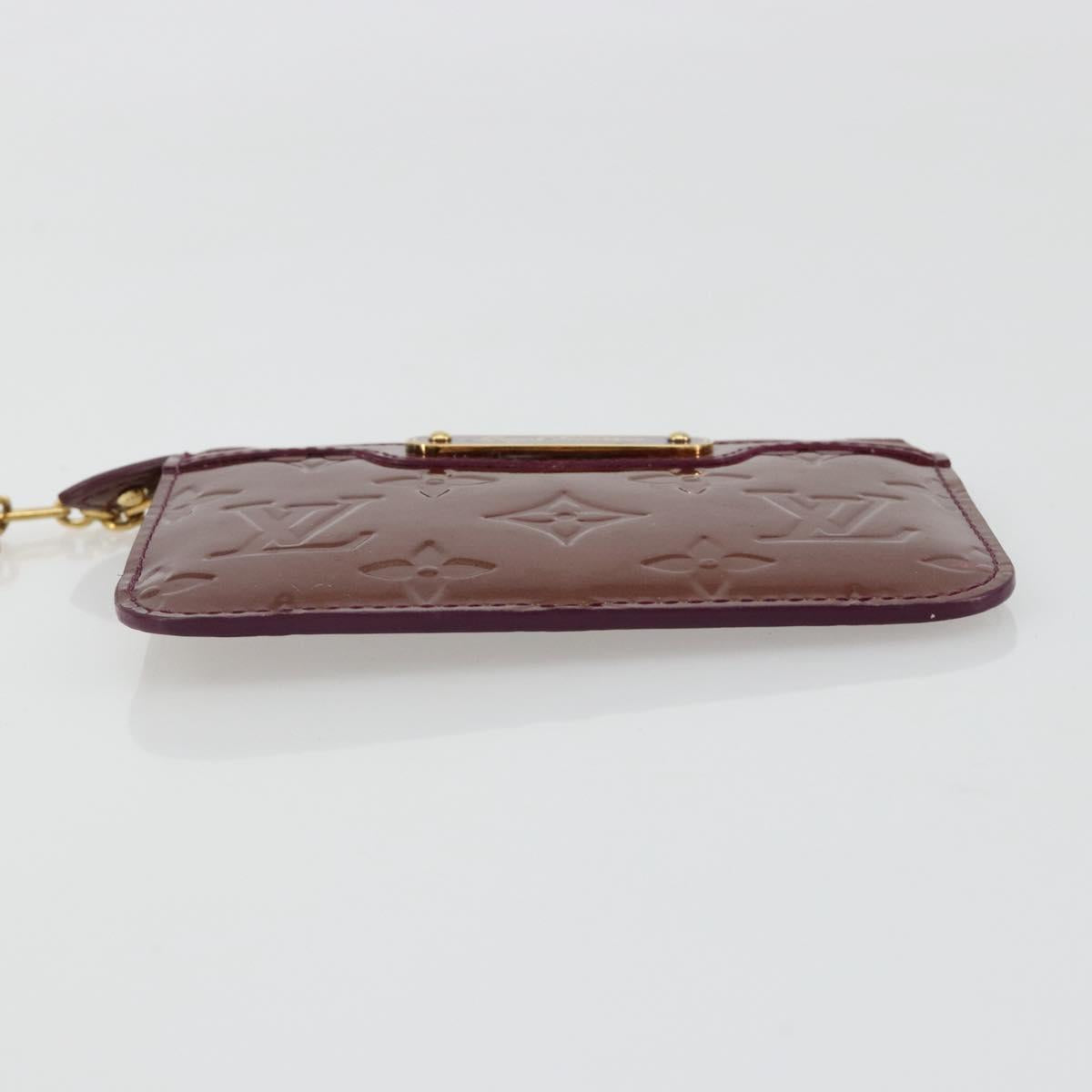 LOUIS VUITTON Monogram Vernis Pochette Cles NM Purse Violet M93560 Auth 184881A
