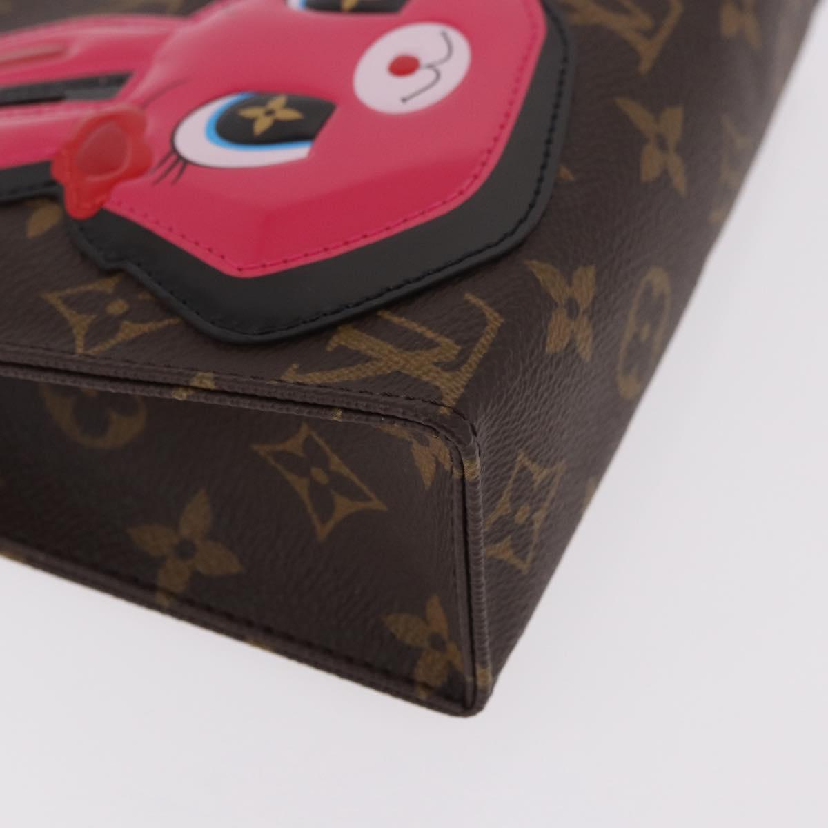 LOUIS VUITTON Monogram Reverse Trio Posh Toilette Clutch M11254 LV Auth 184887SM