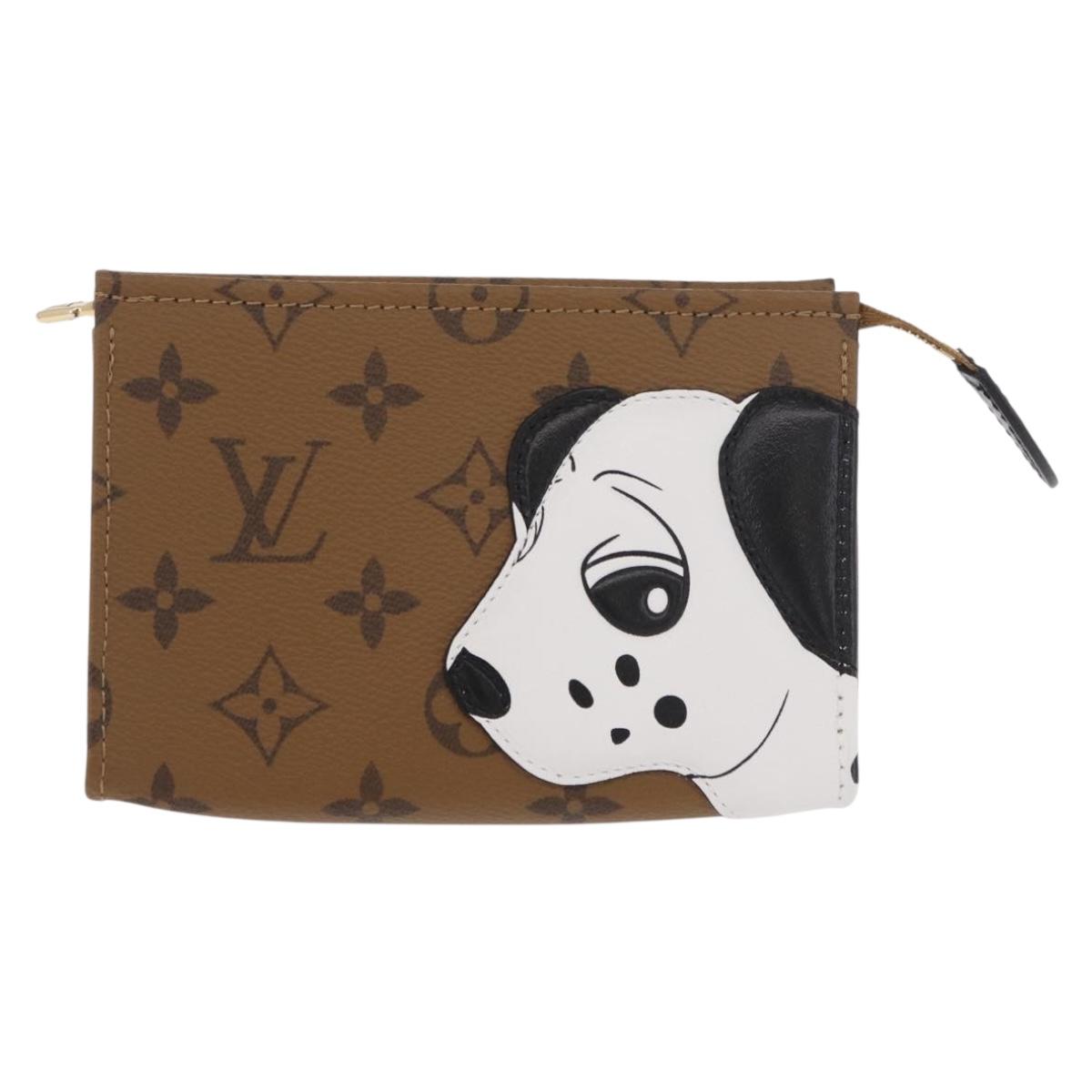 LOUIS VUITTON Monogram Reverse Trio Posh Toilette Clutch M11254 LV Auth 184887SM