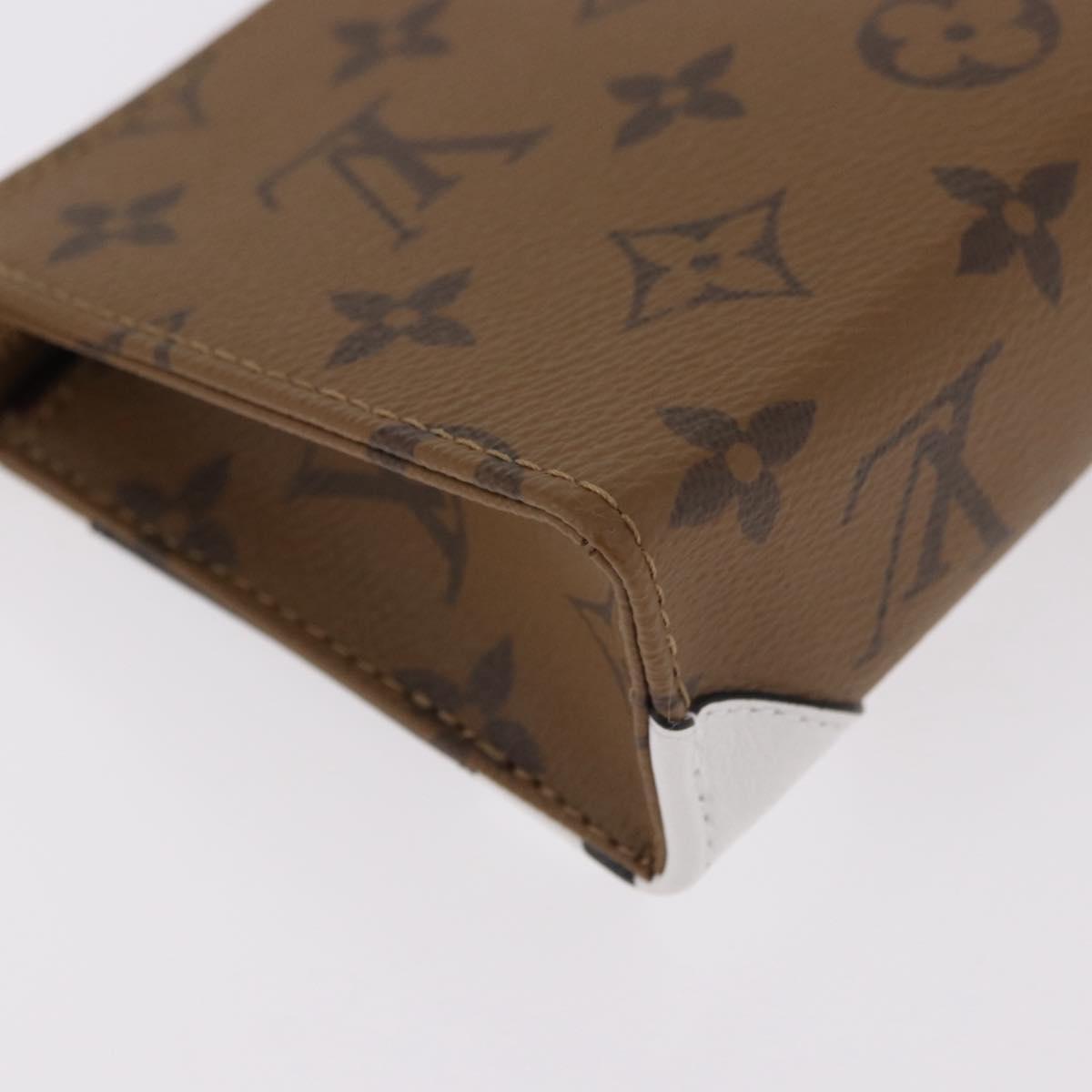 LOUIS VUITTON Monogram Reverse Trio Posh Toilette Clutch M11254 LV Auth 184887SM