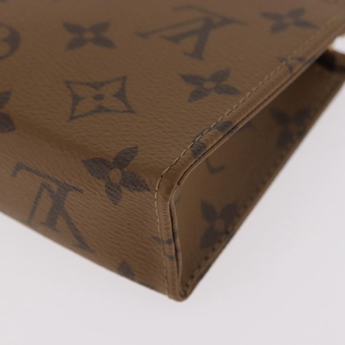 LOUIS VUITTON Monogram Reverse Trio Posh Toilette Clutch M11254 LV Auth 184887SM