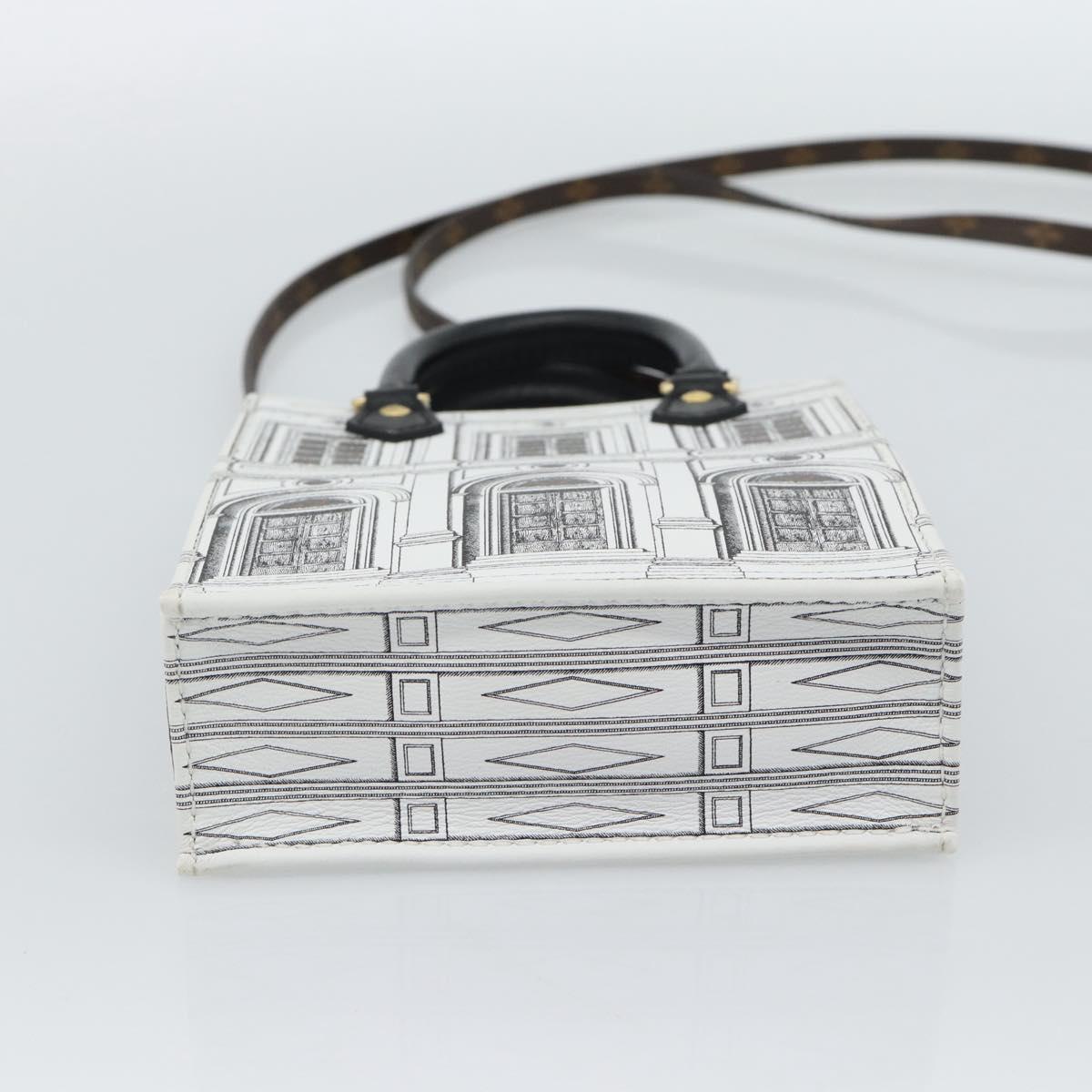 LOUIS VUITTON Monogram Fornasetti Petit Sac Plat Bag M80991 LV Auth 184888SM