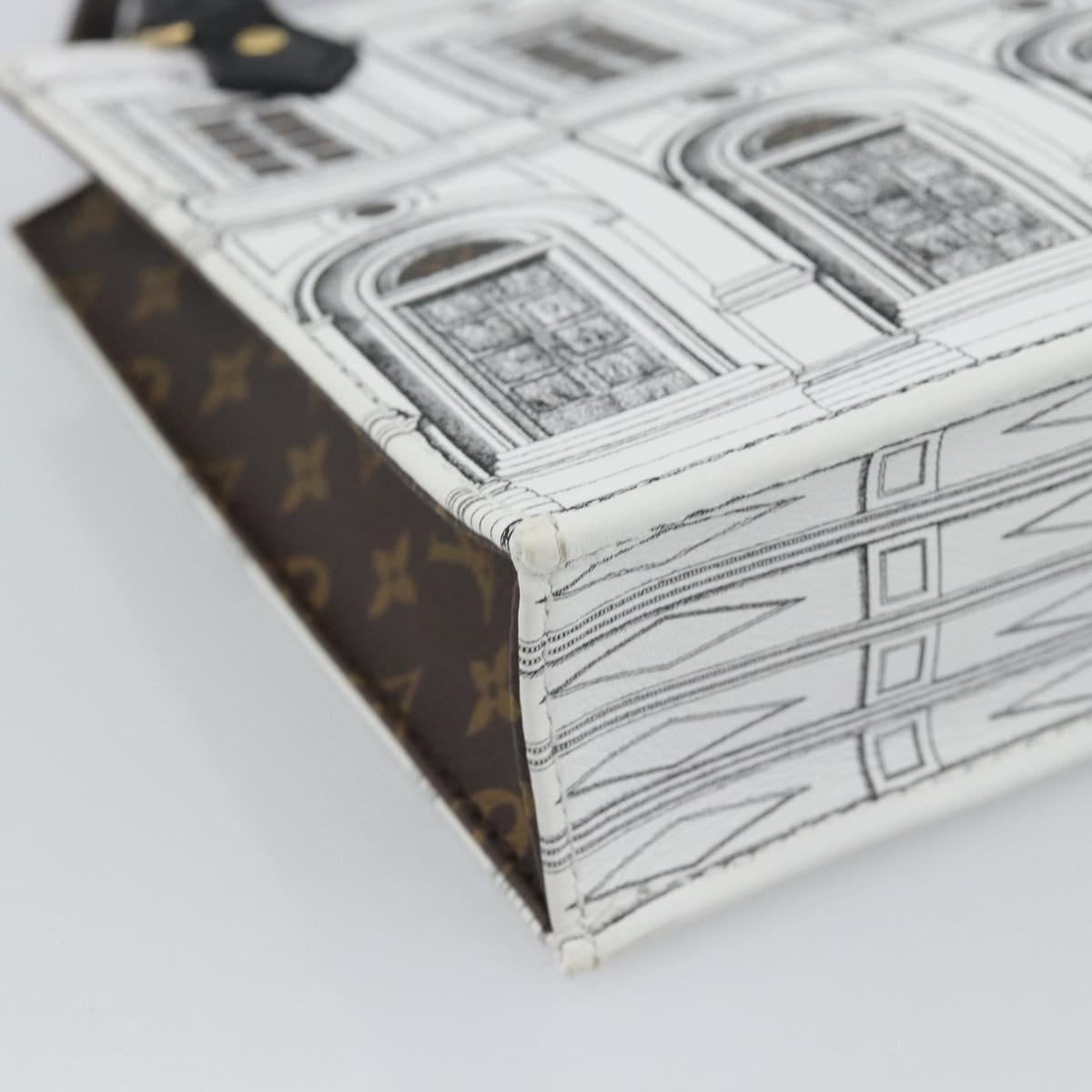 LOUIS VUITTON Monogram Fornasetti Petit Sac Plat Bag M80991 LV Auth 184888SM
