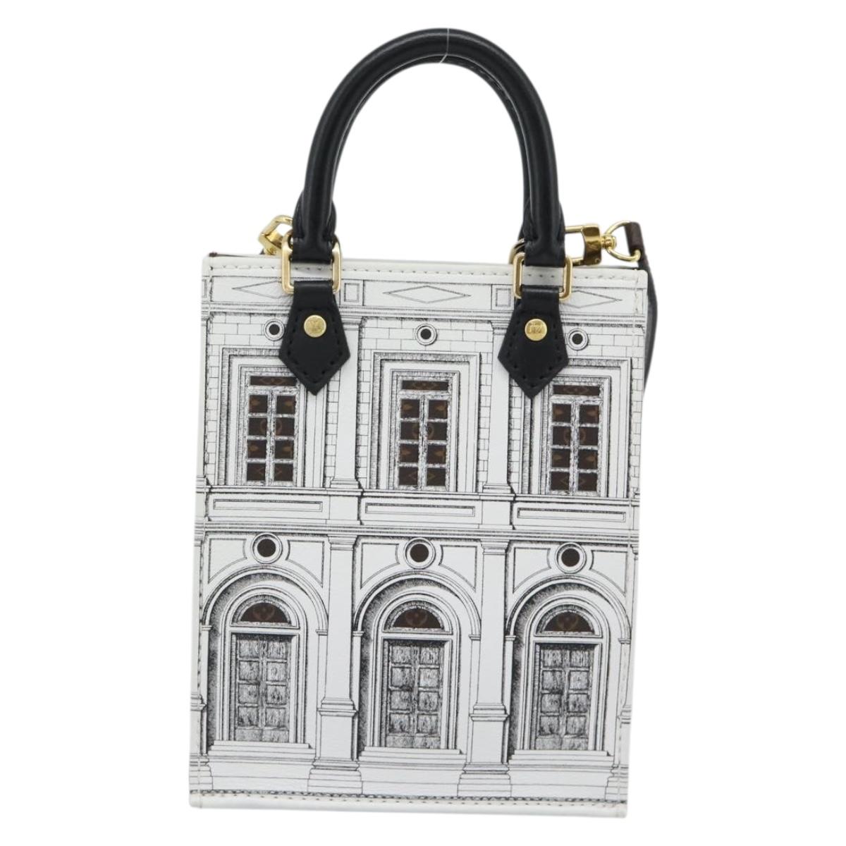 LOUIS VUITTON Monogram Fornasetti Petit Sac Plat Bag M80991 LV Auth 184888SM