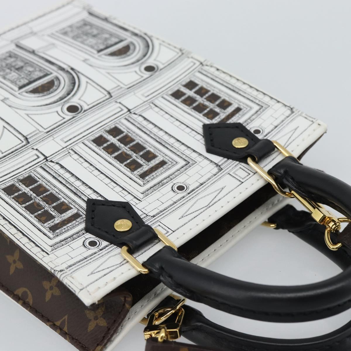 LOUIS VUITTON Monogram Fornasetti Petit Sac Plat Bag M80991 LV Auth 184888SM