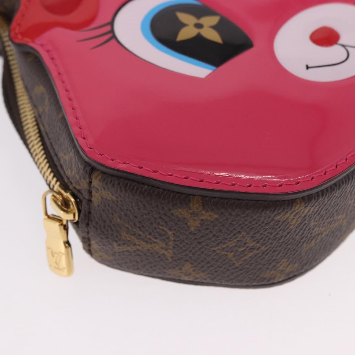 LOUIS VUITTON Monogram Wallet On Chain Rabbit Bag Rose M11452 LV Auth 184890SM