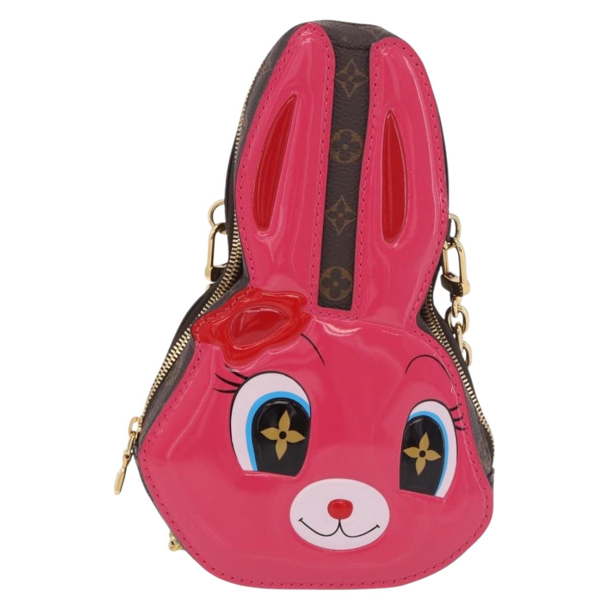 LOUIS VUITTON Monogram Wallet On Chain Rabbit Bag Rose M11452 LV Auth 184890SM